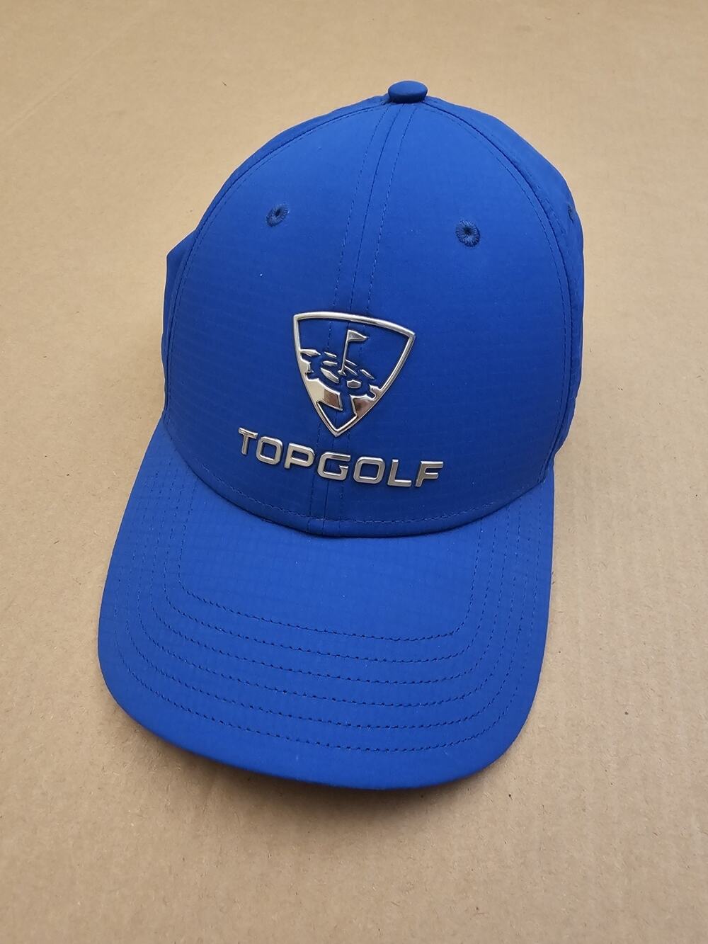 TOPGOLF Callaway Blue w Silver Logo Men's Snapback Golf Hat